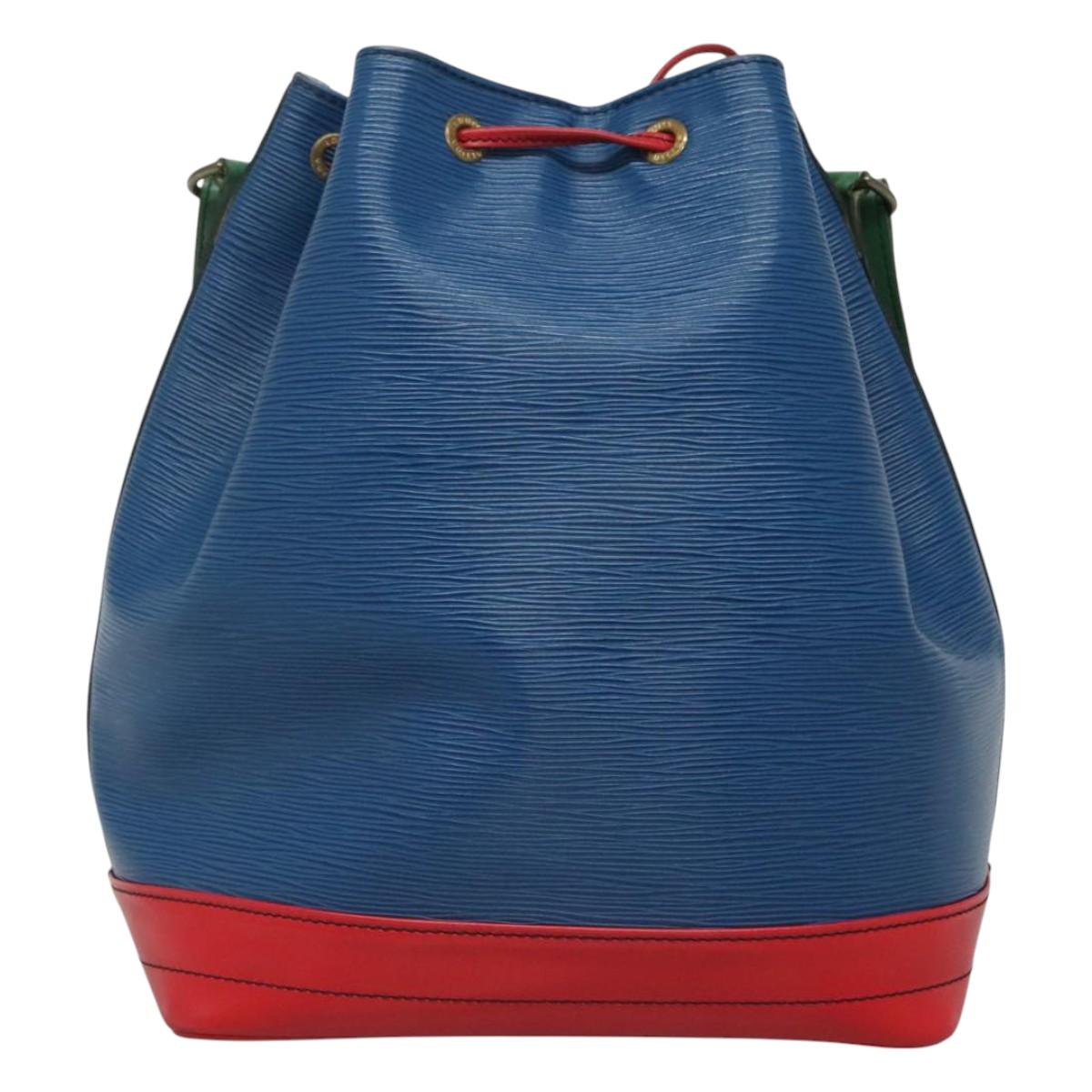 Louis Vuitton Noé Blue Leather Shoulder Bag (Pre-Owned)