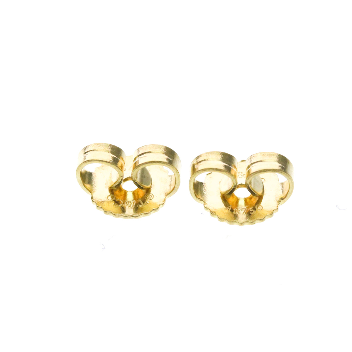 Tiffany & Co. T Wire Bar 18K Yellow Gold Gold Yellow_Gold Earrings Jewelry (Pre-Owned)