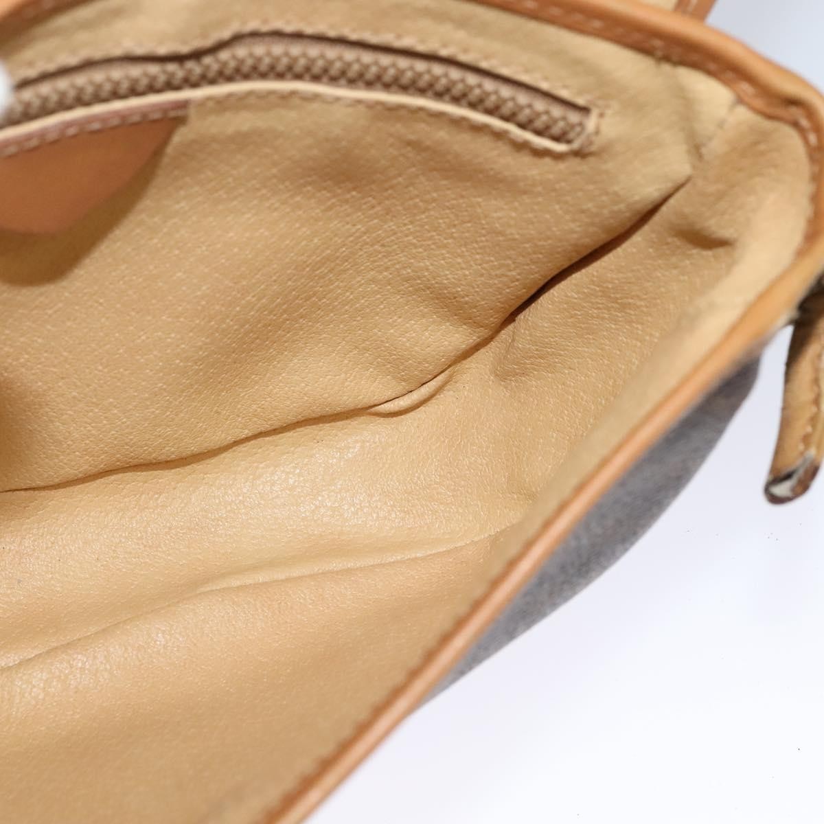 Celine Vintage Macadam Canvas Brown Pvc Shoulder Bag Bag (Pre-Owned)