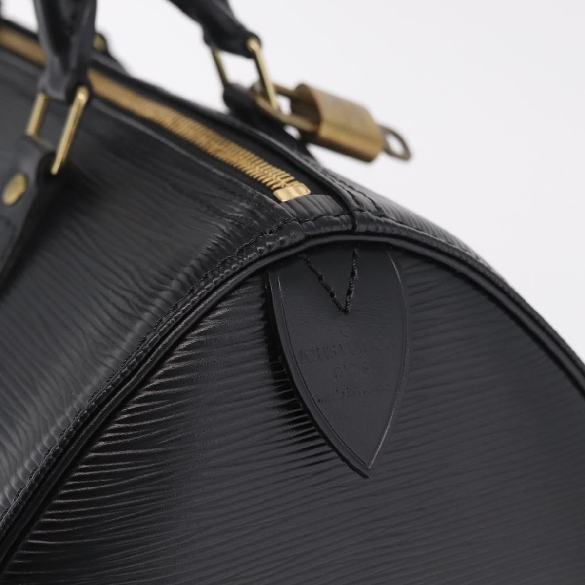Louis Vuitton Speedy Epi Leather Black Leather Handbag (Pre-Owned)