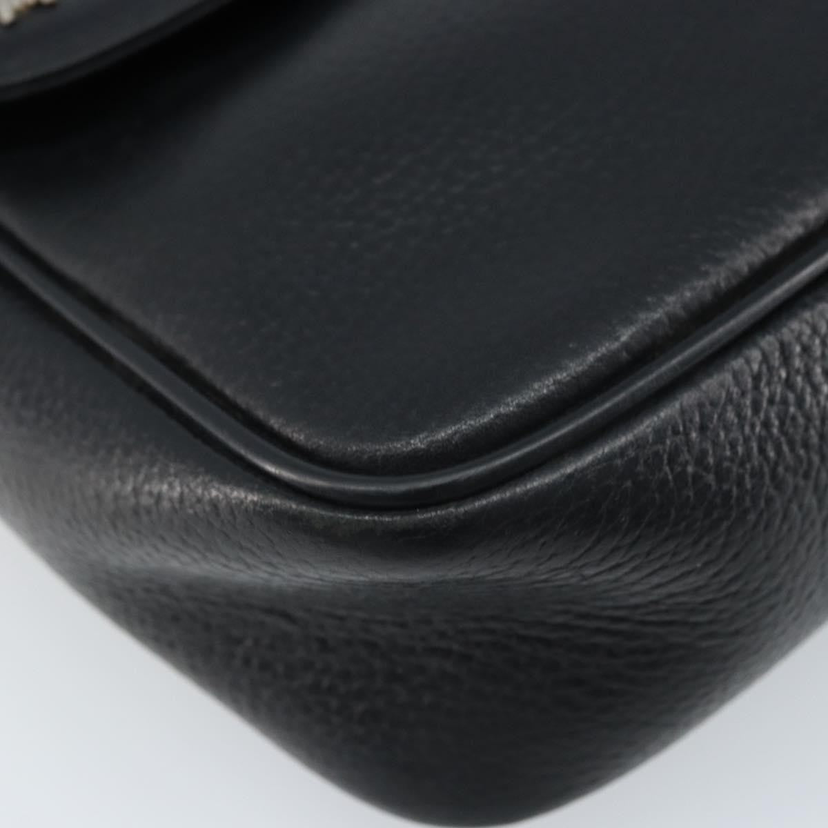 MCM Vintage Vicetos Leather Black Leather Shoulder Bag Bag (Pre-Owned)