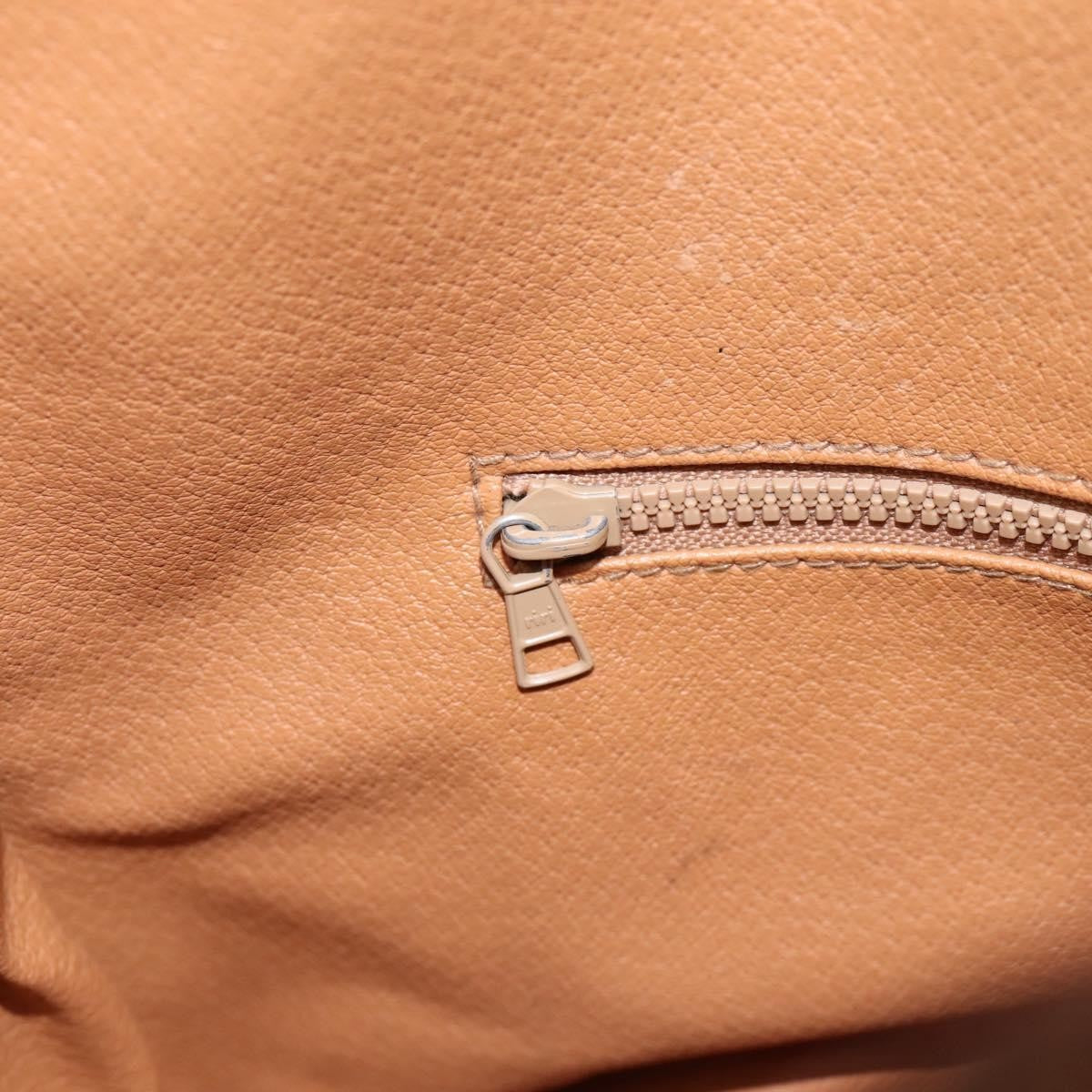 Celine Macadam Leather Beige Canvas Shoulder Bag Bag (Pre-Owned)