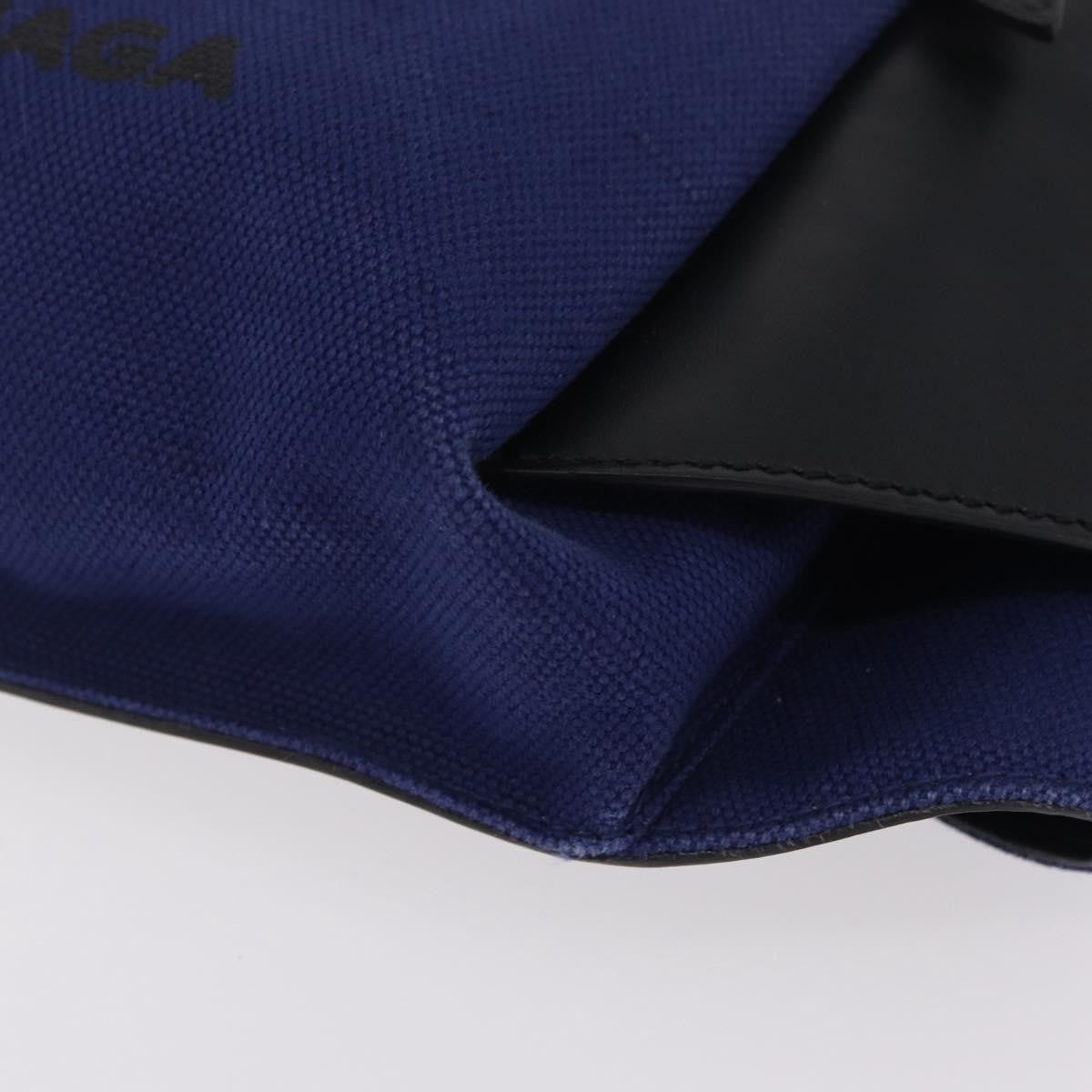 Balenciaga Navy Neo Lift Waist Canvas And Leather Blue Canvas Handbag (Pre-Owned)