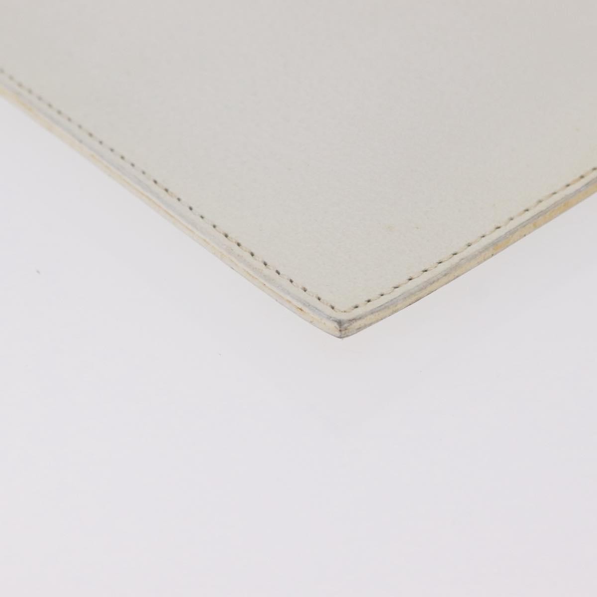 Celine Clutch Leather White Leather Clutche & Pouche Bag (Pre-Owned)