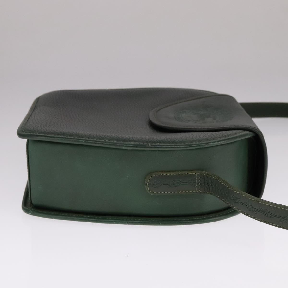 Burberry Green Leather Shoulder Bag (Pre-Owned)