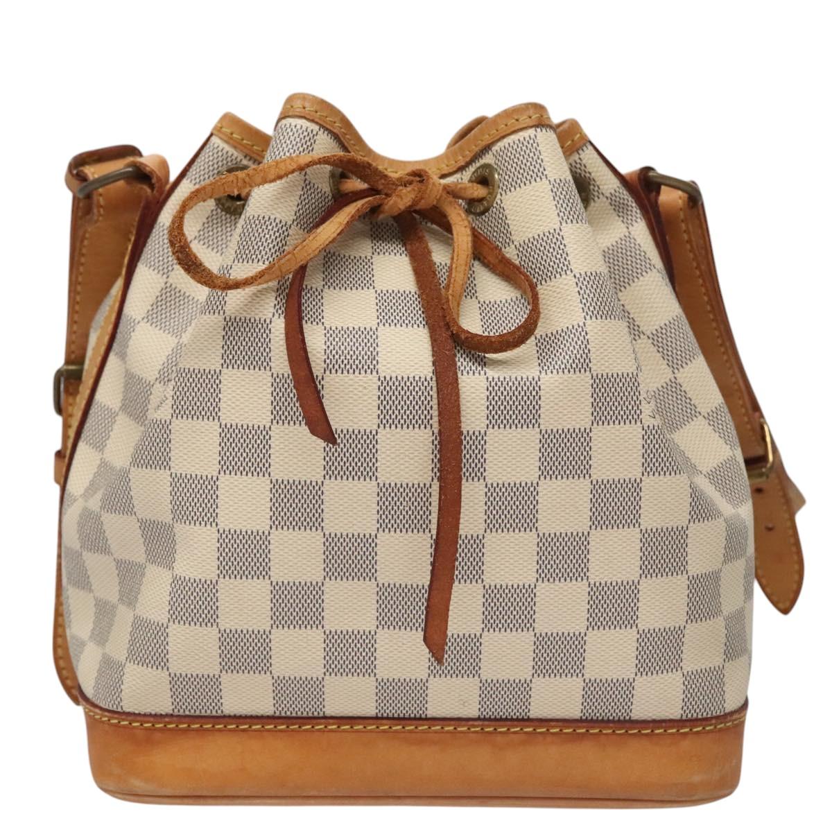 Louis Vuitton Noé Bb Grey Canvas Shoulder Bag (Pre-Owned)