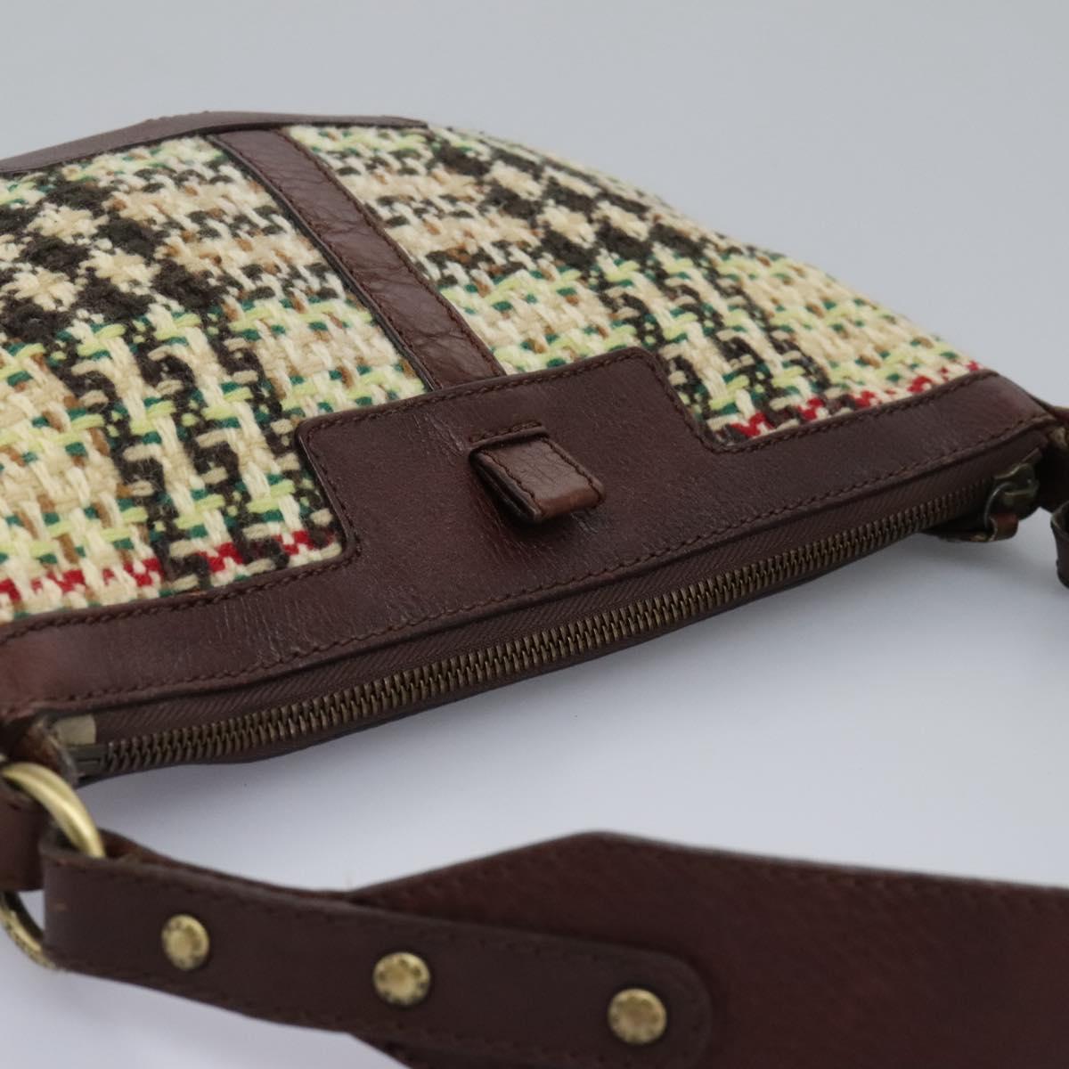 Burberry House Check Multicolour Tweed Shoulder Bag (Pre-Owned)