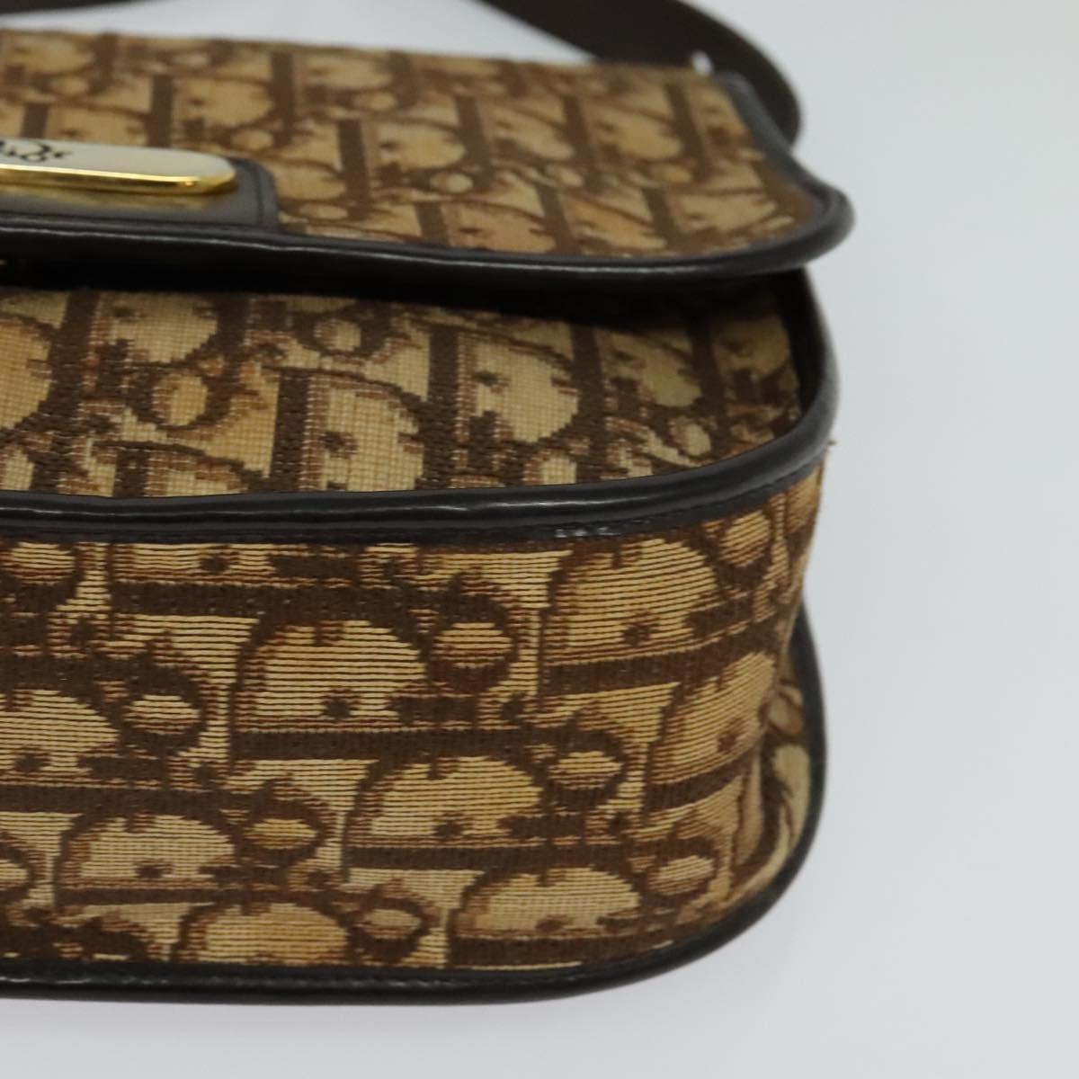 Dior Brown Canvas Shoulder Bag (Pre-Owned)