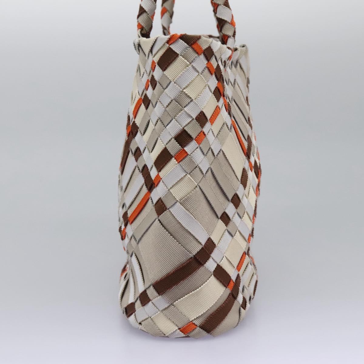 Salvatore Ferragamo Woven Multicolour Canvas Tote Bag (Pre-Owned)