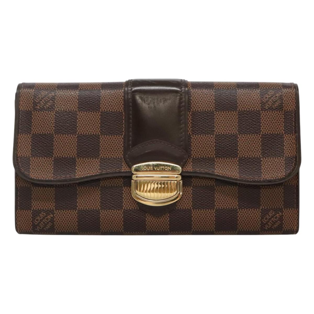Louis Vuitton Sistina Brown Canvas Wallet (Pre-Owned)