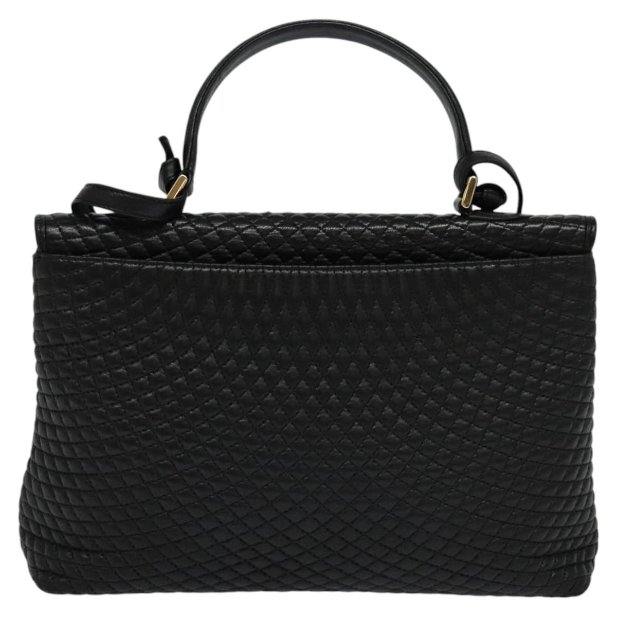 Bally Black Leather Handbag (Pre-Owned)