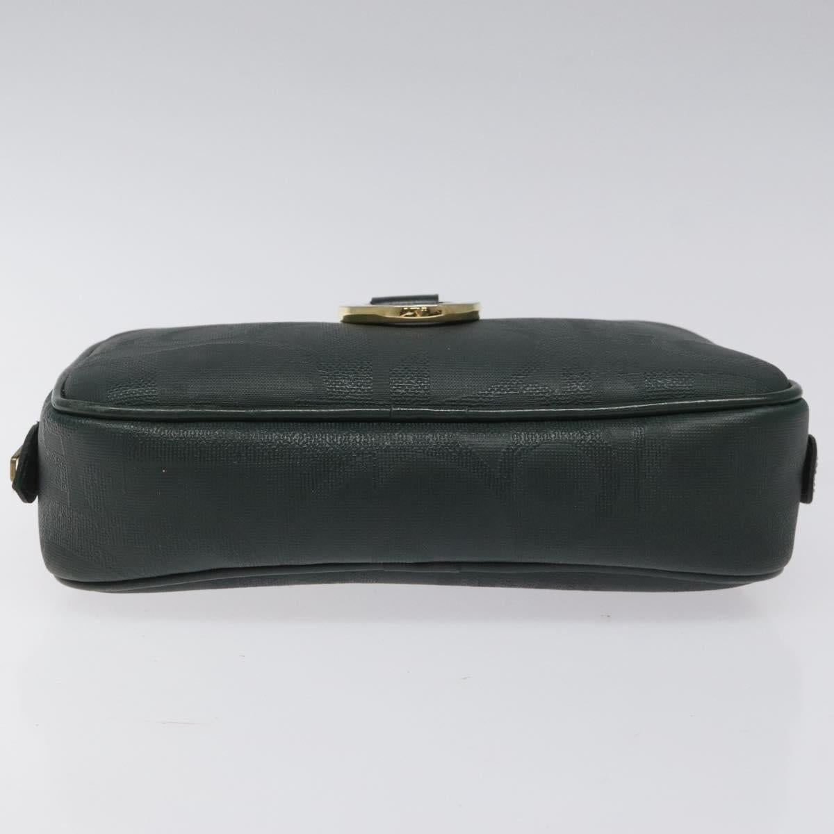 Dior Trotter Green Canvas Clutch Bag (Pre-Owned)