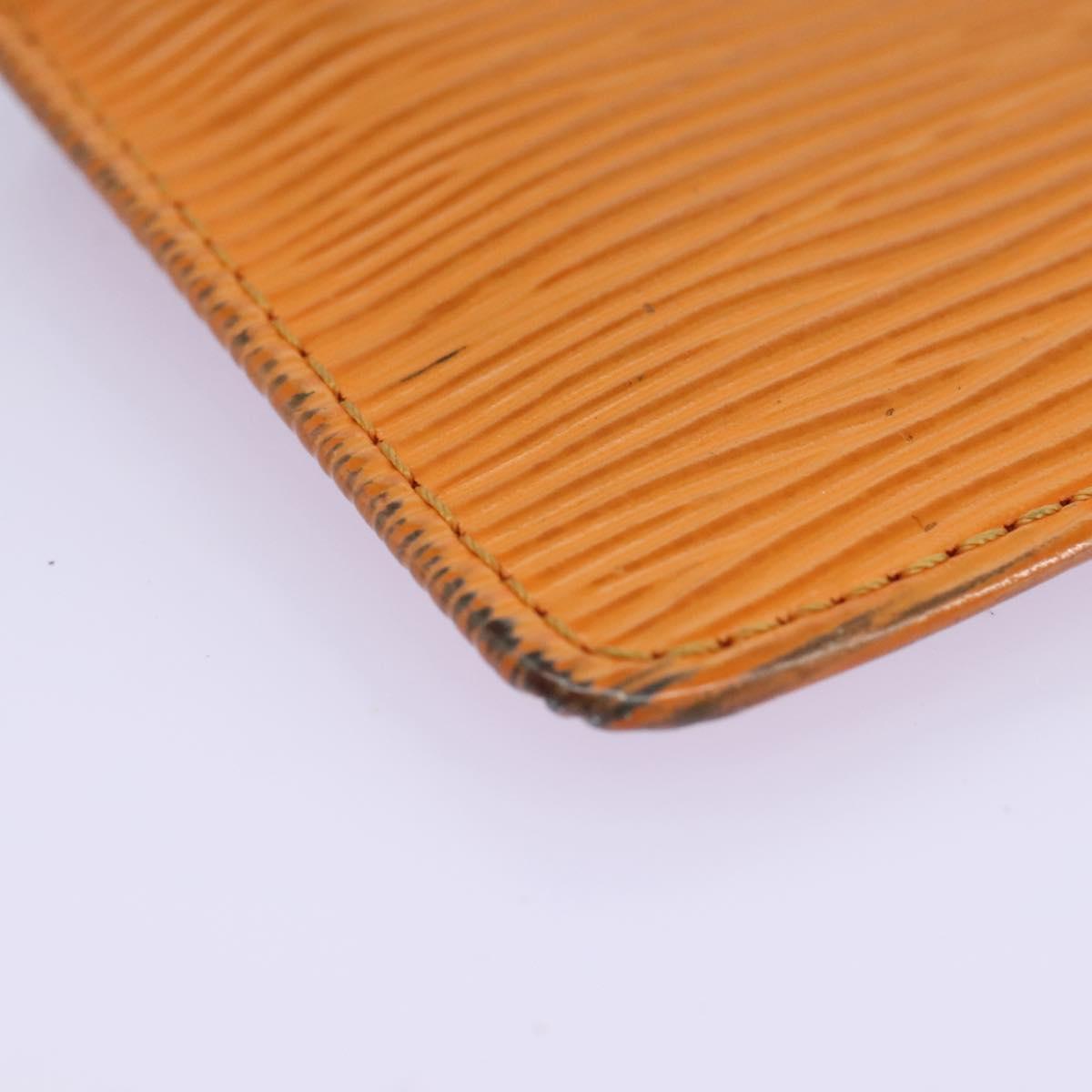 Louis Vuitton Pochette Clés Orange Leather Wallet (Pre-Owned)
