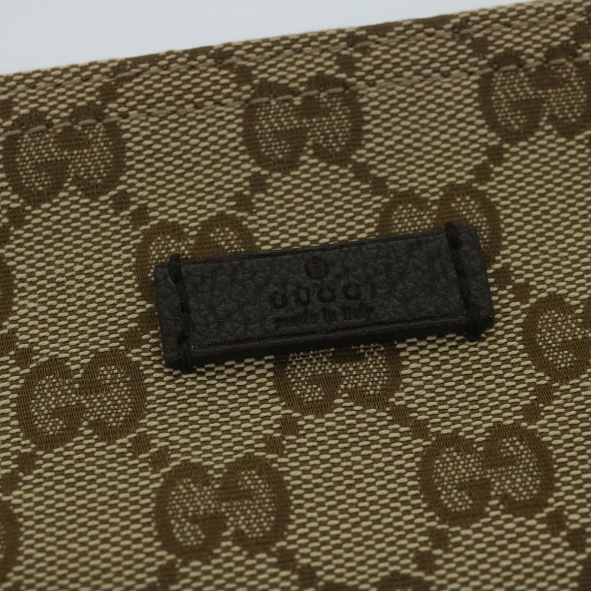 Gucci Gg Canvas Beige Canvas Shoulder Bag (Pre-Owned)