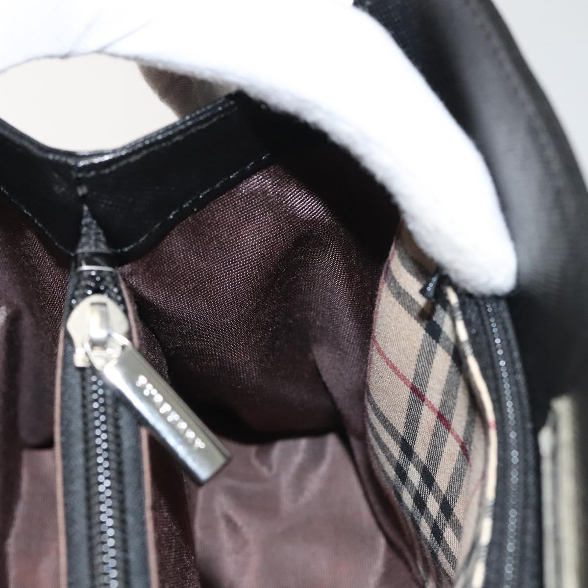 Burberry Black Leather Handbag (Pre-Owned)