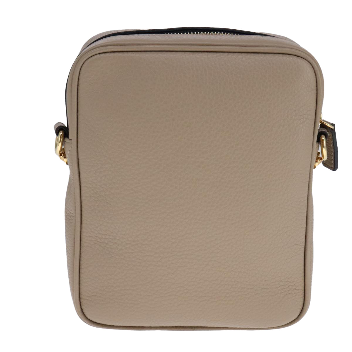 Versace Medusa Beige Leather Shoulder Bag (Pre-Owned)
