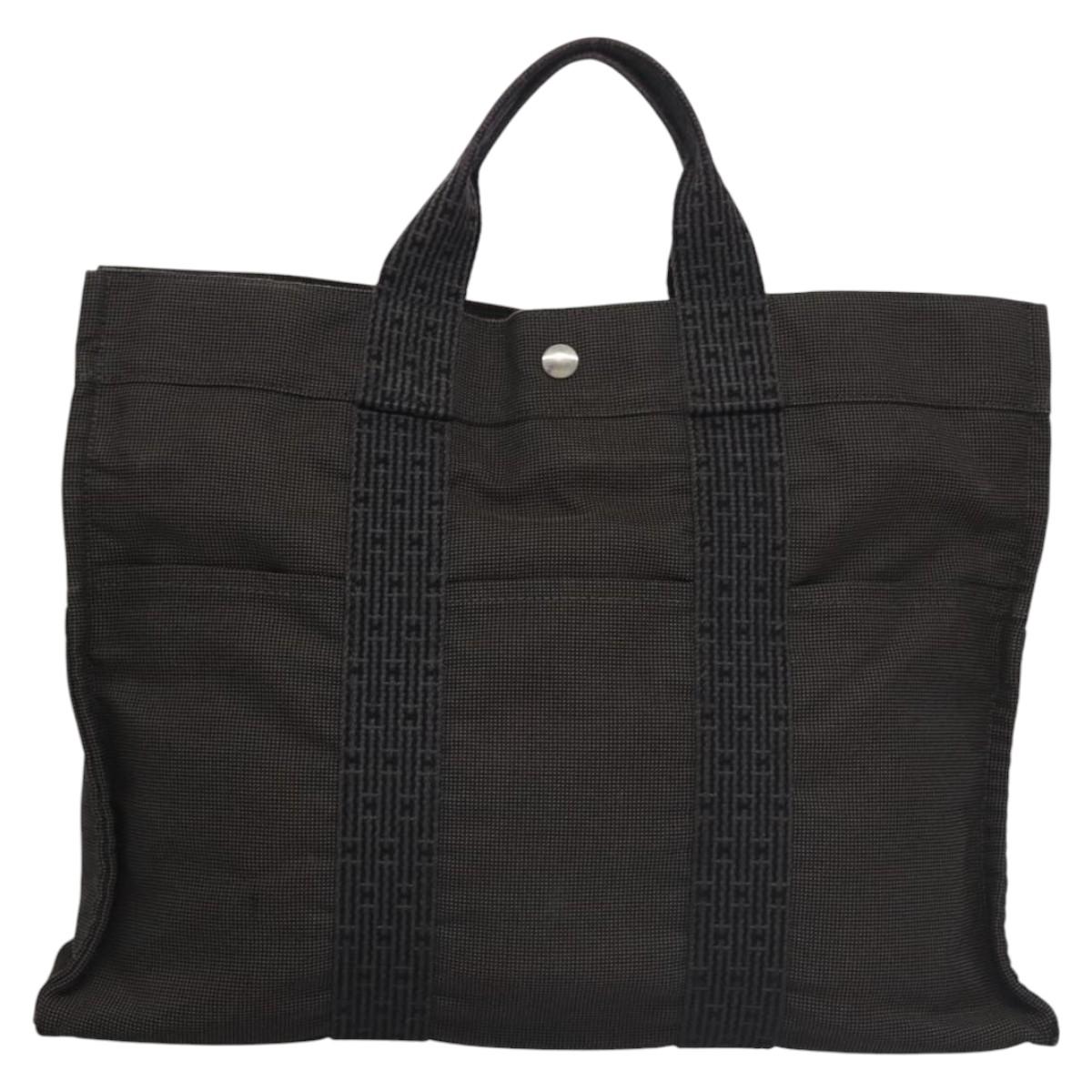 Hermès Herline Grey Canvas Tote Bag (Pre-Owned)