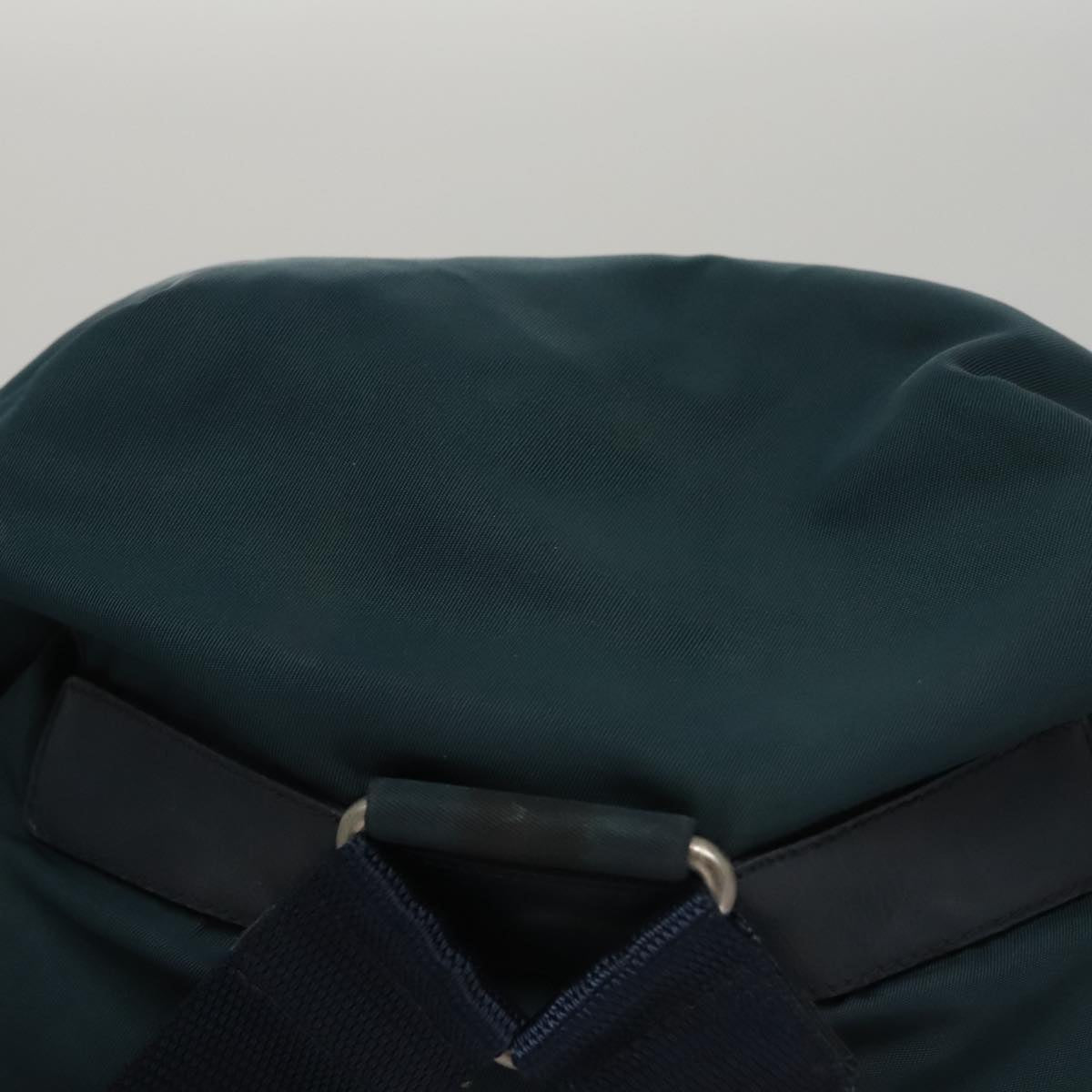 Prada Vela Khaki Synthetic Backpack Bag (Pre-Owned)