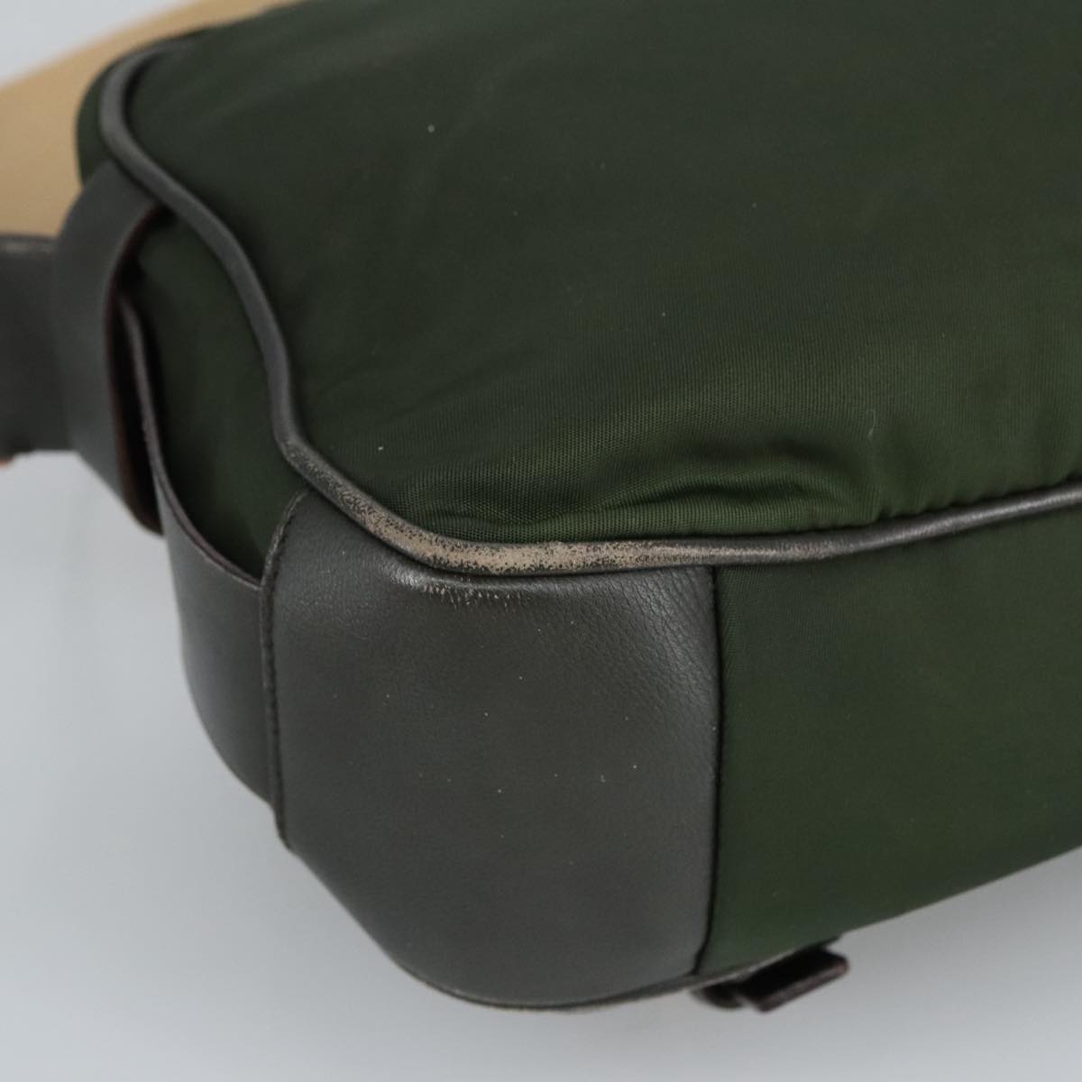 Prada Khaki Synthetic Shoulder Bag (Pre-Owned)
