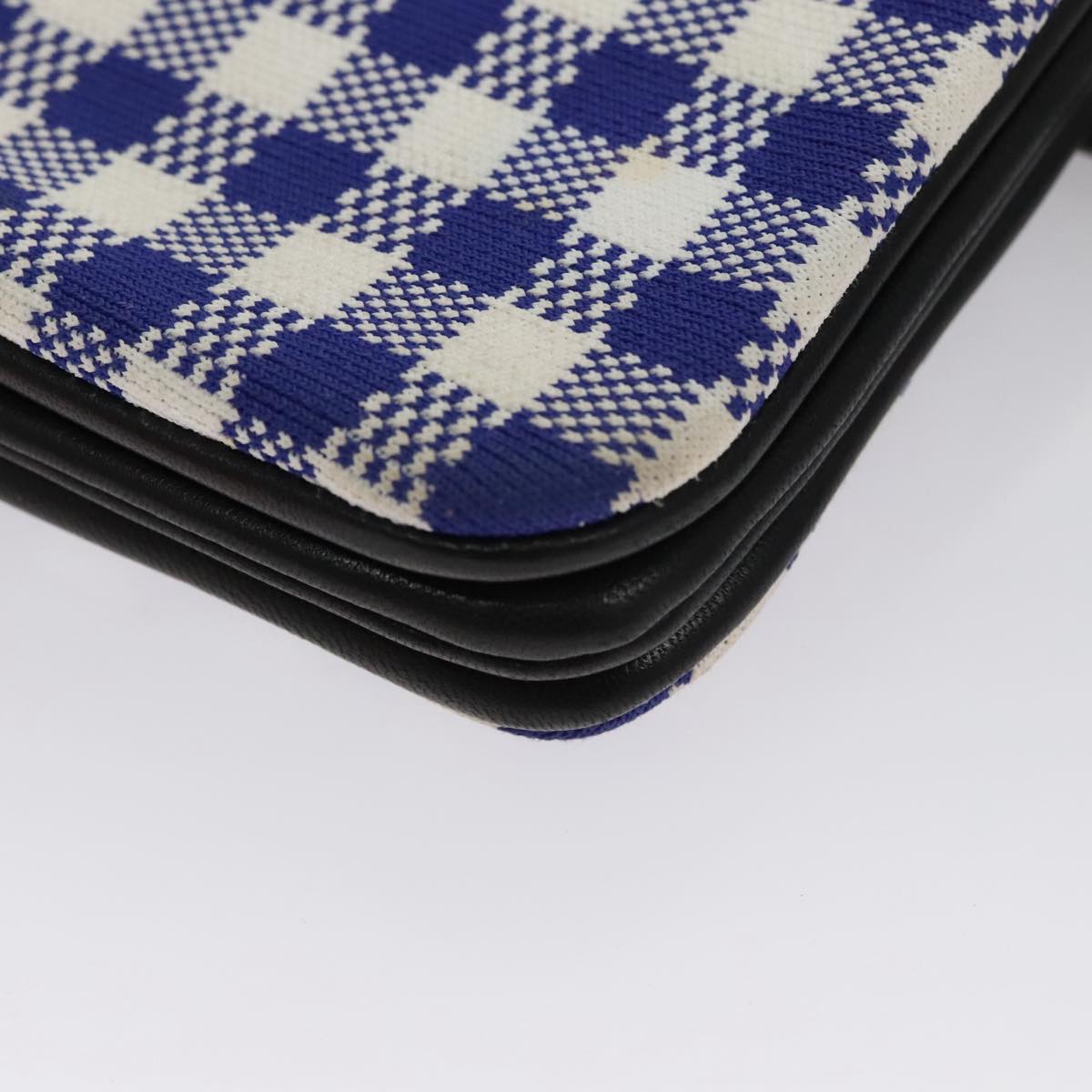 Céline Trio Blue Canvas Shoulder Bag (Pre-Owned)