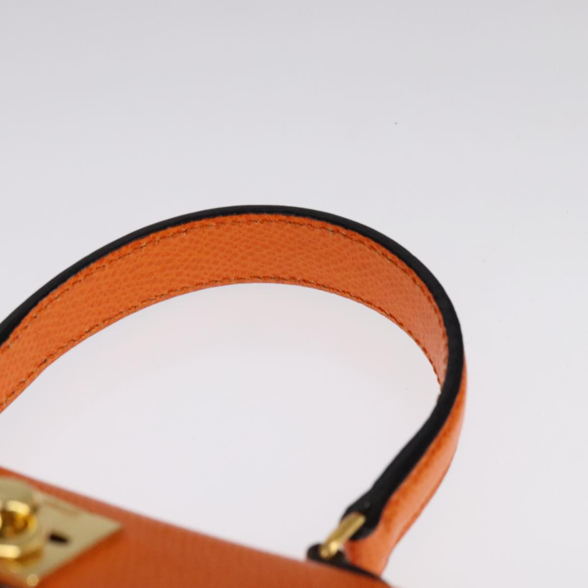 Céline Kelly Orange Leather Handbag (Pre-Owned)