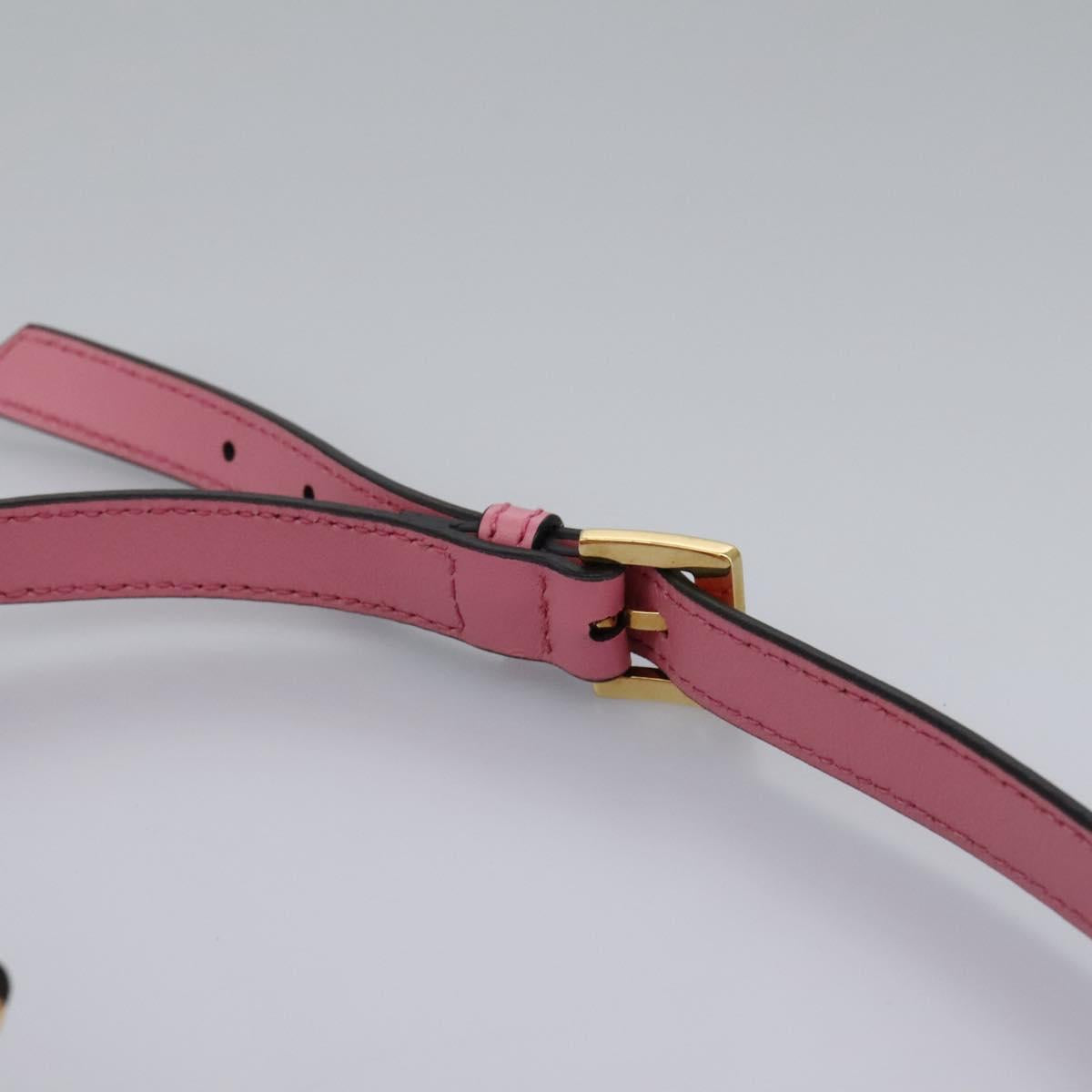 Miu Miu Madras Pink Leather Shoulder Bag (Pre-Owned)