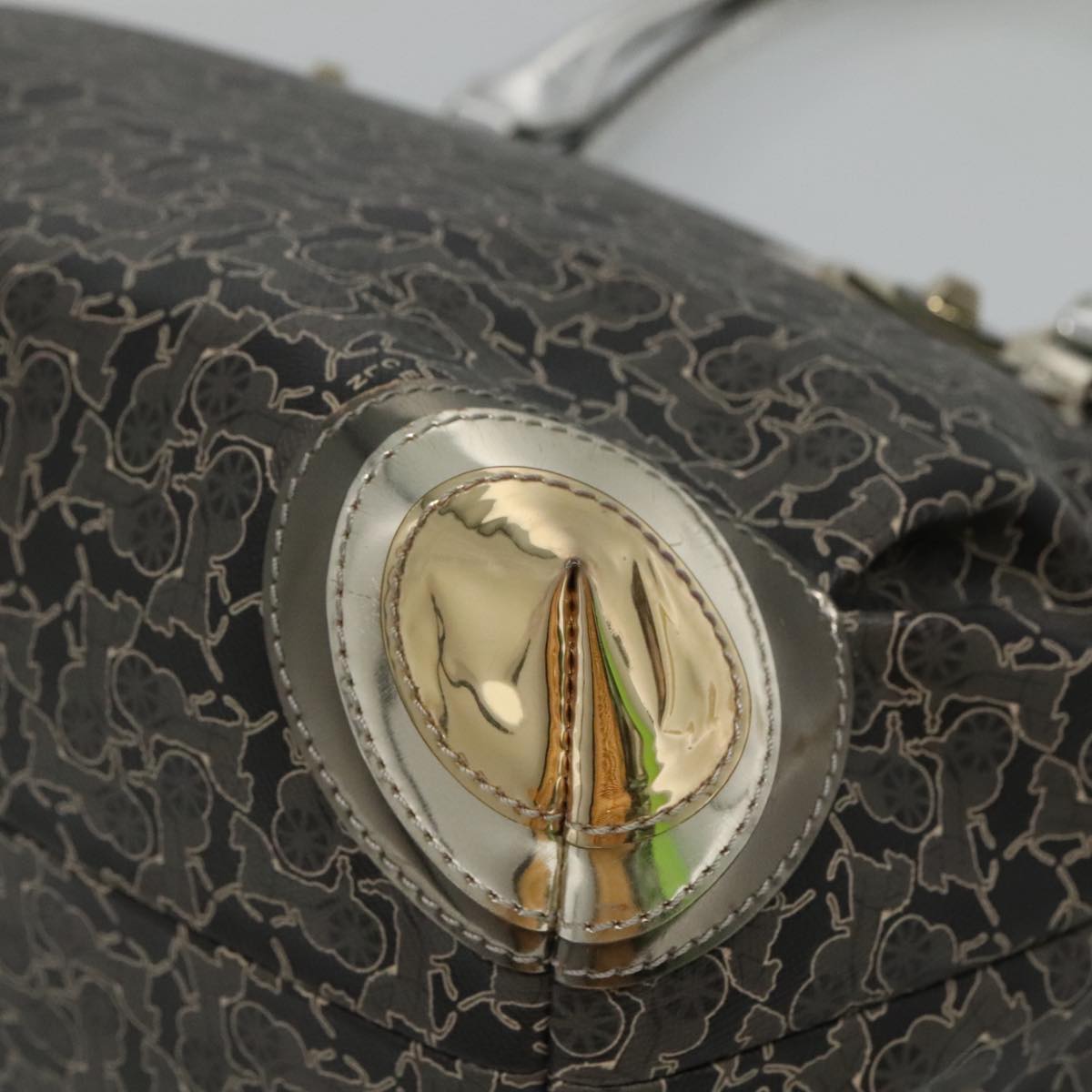 Céline Horse Carriage Black Canvas Tote Bag (Pre-Owned)