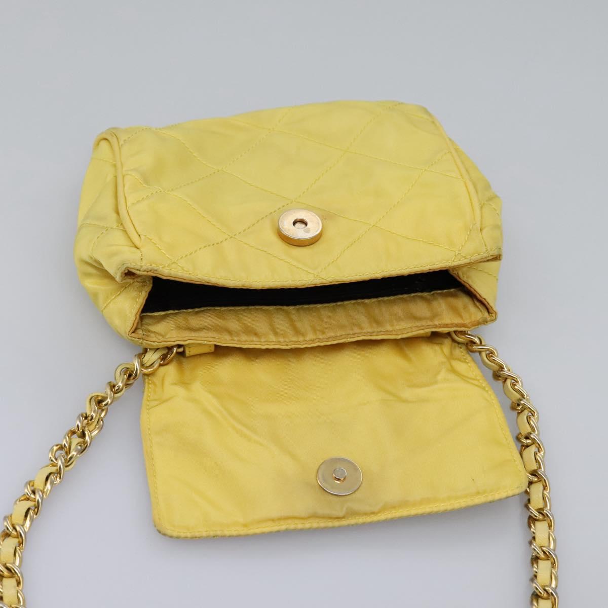 Prada Yellow Synthetic Shoulder Bag (Pre-Owned)