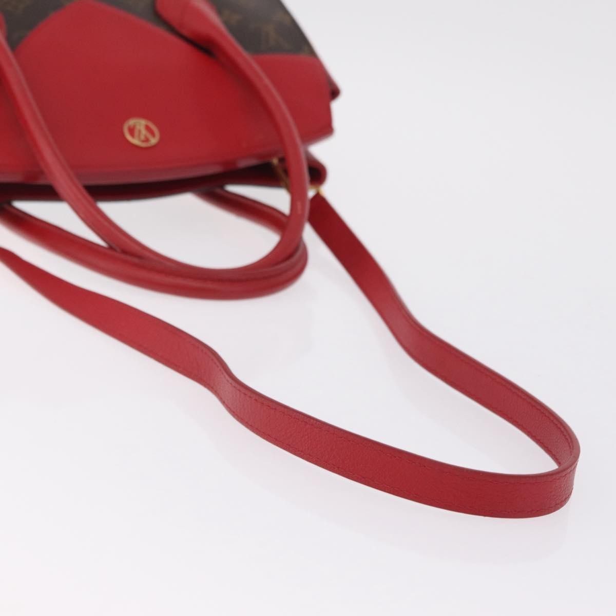 Louis Vuitton Florine Monogram Canvas And Leather Brown Canvas Handbag (Pre-Owned)