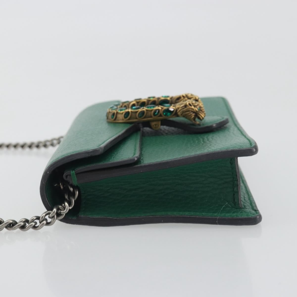 Gucci Dionysus Leather Green Leather Shoulder Bag Bag (Pre-Owned)