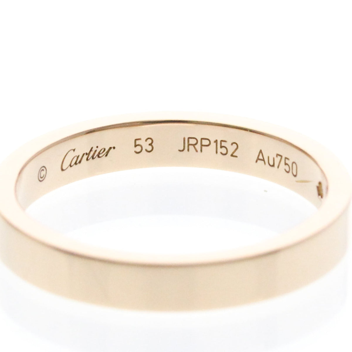 Cartier C De Cartier Wedding Band Platinum With Diamond Gold Pink_Gold Ring Jewelry (Pre-Owned)