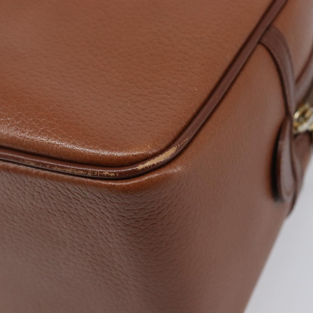 Burberry Vintage Boston Leather Brown Leather Handbag (Pre-Owned)