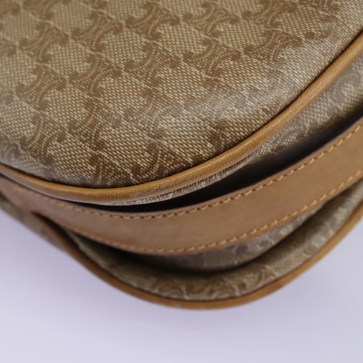 Céline Macadam Beige Canvas Shoulder Bag (Pre-Owned)
