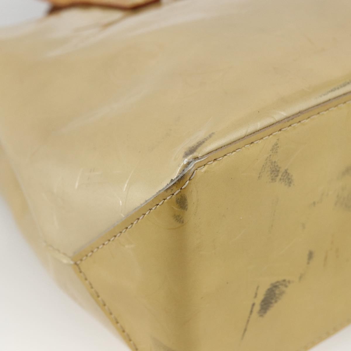 Louis Vuitton Reade Monogram Vernis Beige Patent_Leather Handbag (Pre-Owned)