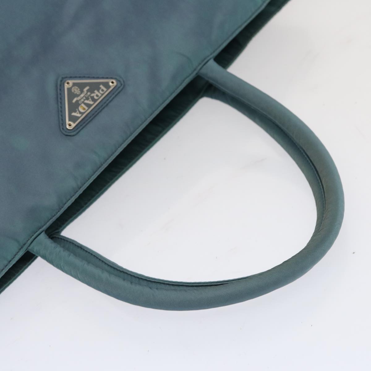 Prada Tessuto Blue Canvas Tote Bag (Pre-Owned)