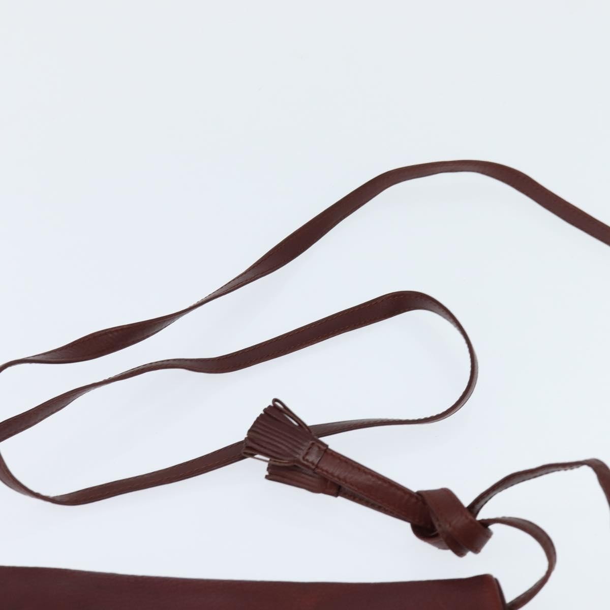 Cartier Must De Cartier Leather Burgundy Leather Shoulder Bag Bag (Pre-Owned)