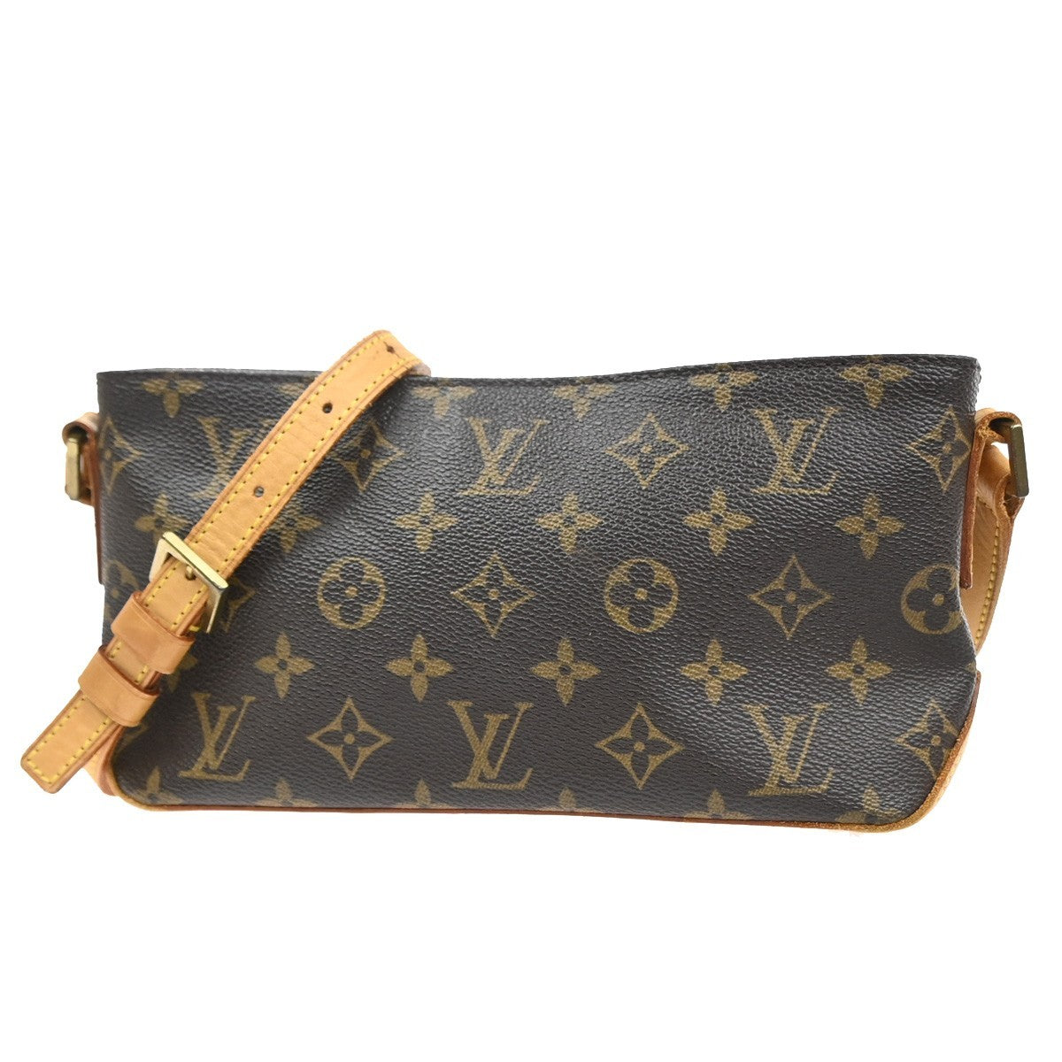 Louis Vuitton Trotteur Monogram Canvas Brown Canvas Shoulder Bag Bag (Pre-Owned)