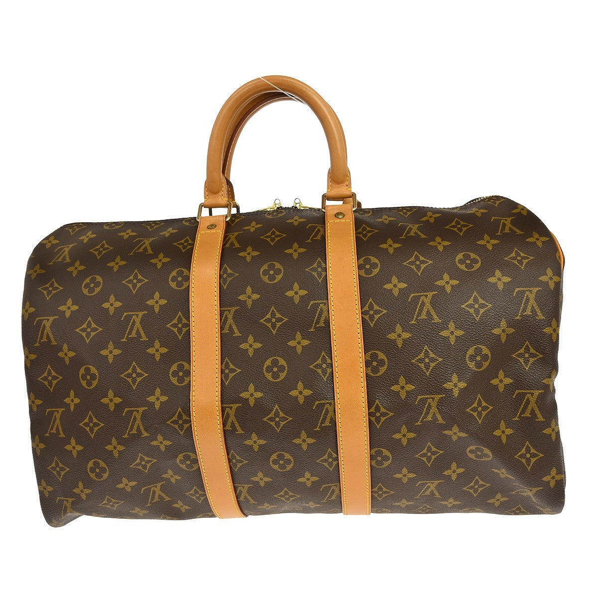 Louis Vuitton Keepall Monogram Brown Canvas Travel Bag Bag (Pre-Owned)