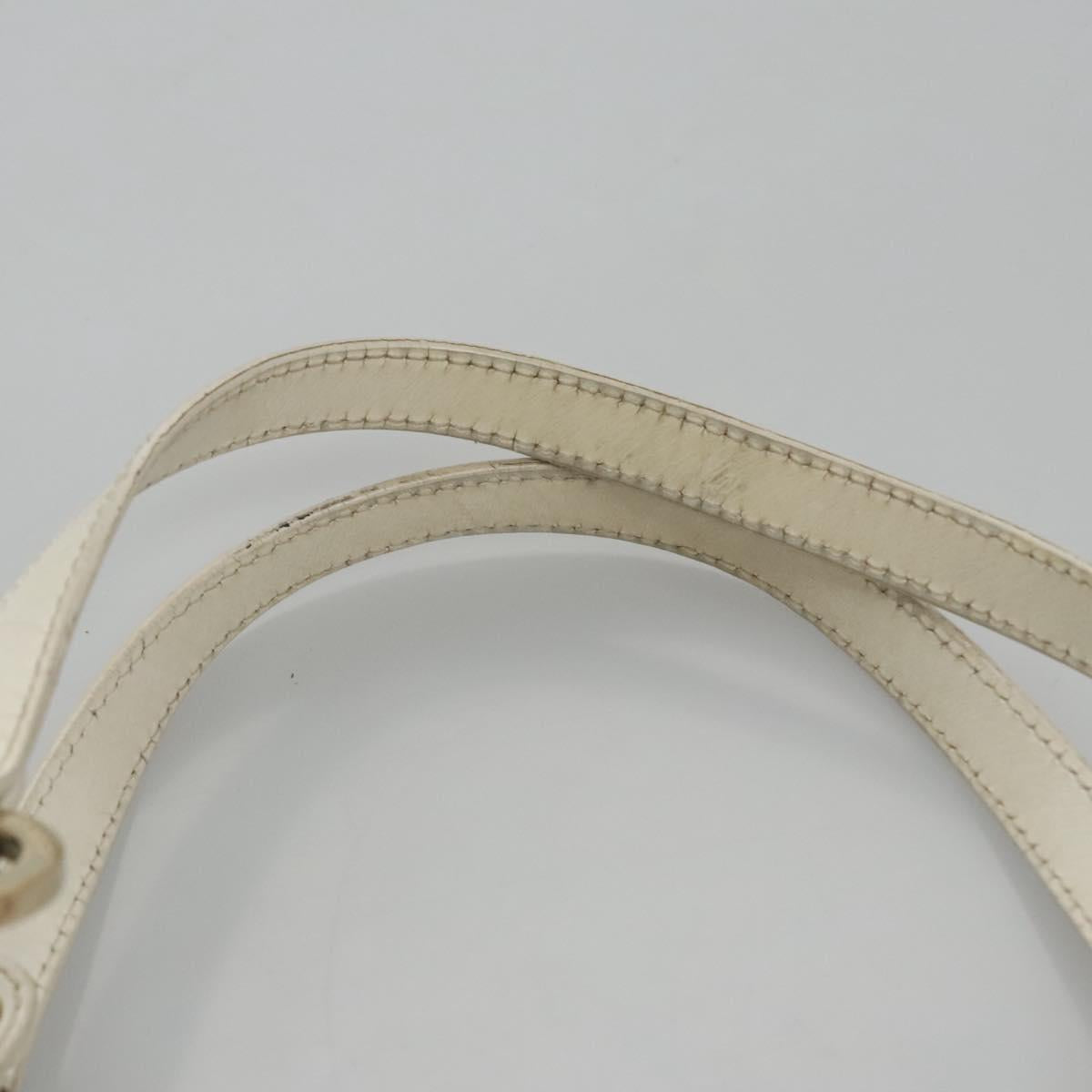 Fendi Zucca White Canvas Handbag (Pre-Owned)
