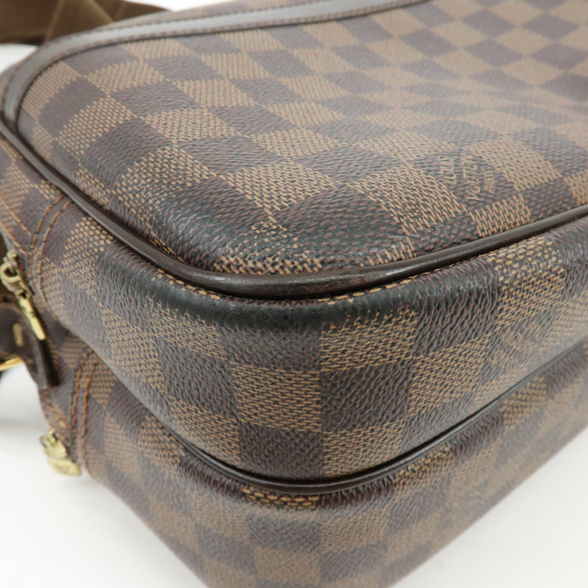 Louis Vuitton Reporter Damier Brown Canvas Shoulder Bag Bag (Pre-Owned)
