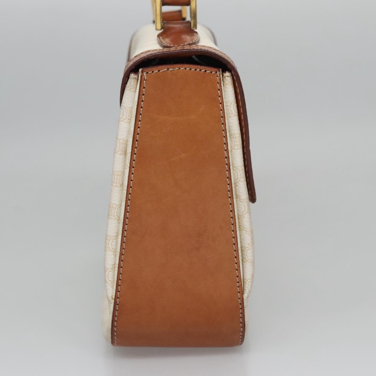 Céline Macadam White Canvas Handbag (Pre-Owned)