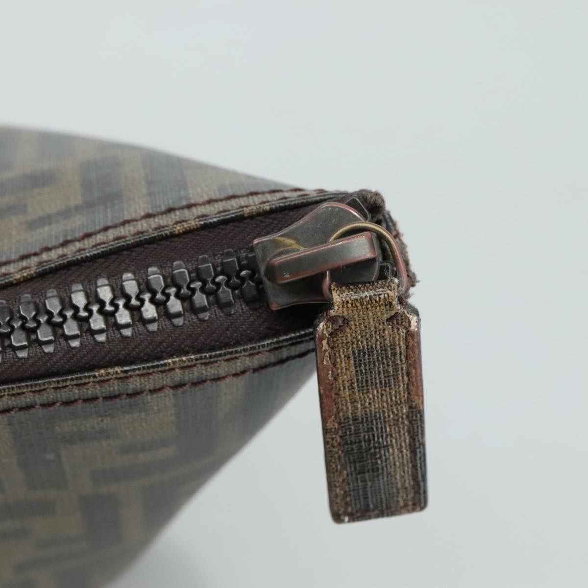 Fendi Zucca Brown Canvas Tote Bag (Pre-Owned)