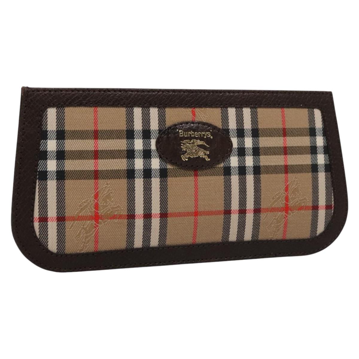 Burberry Nova Check Beige Canvas Wallet (Pre-Owned)