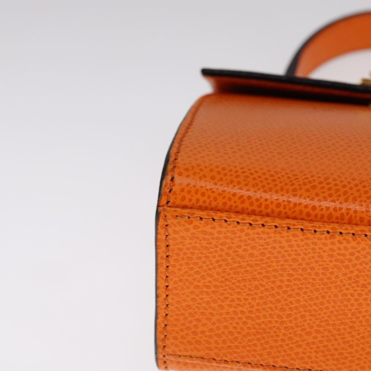 Céline Kelly Orange Leather Handbag (Pre-Owned)
