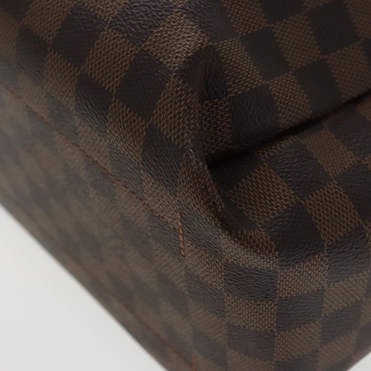 Louis Vuitton Belmont Brown Canvas Tote Bag (Pre-Owned)