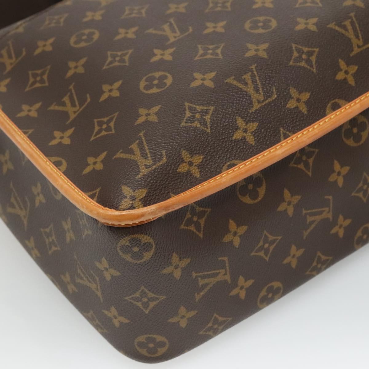 Louis Vuitton Gibeciere Brown Canvas Shoulder Bag (Pre-Owned)