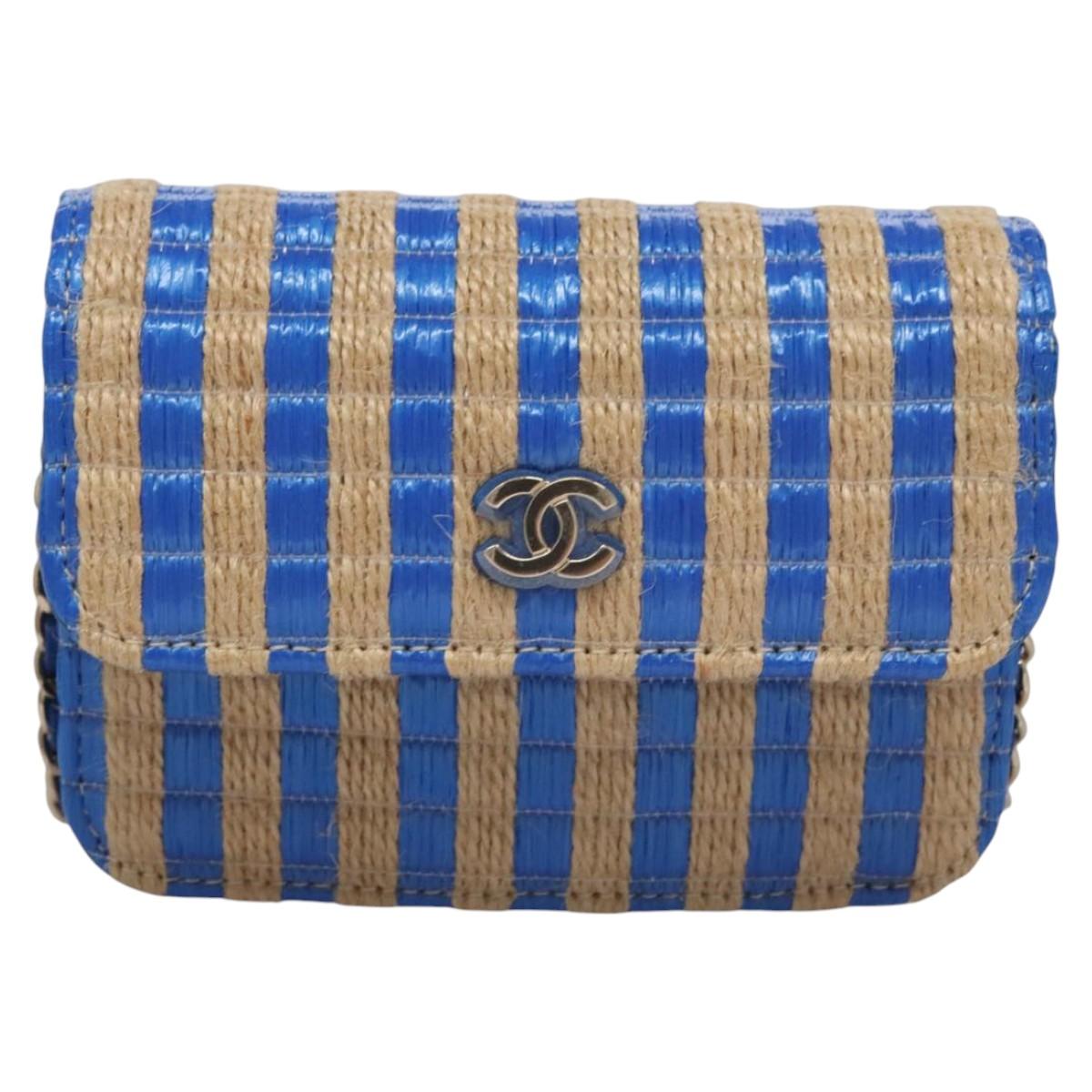 Chanel Trendy Cc Blue Canvas Shoulder Bag (Pre-Owned)