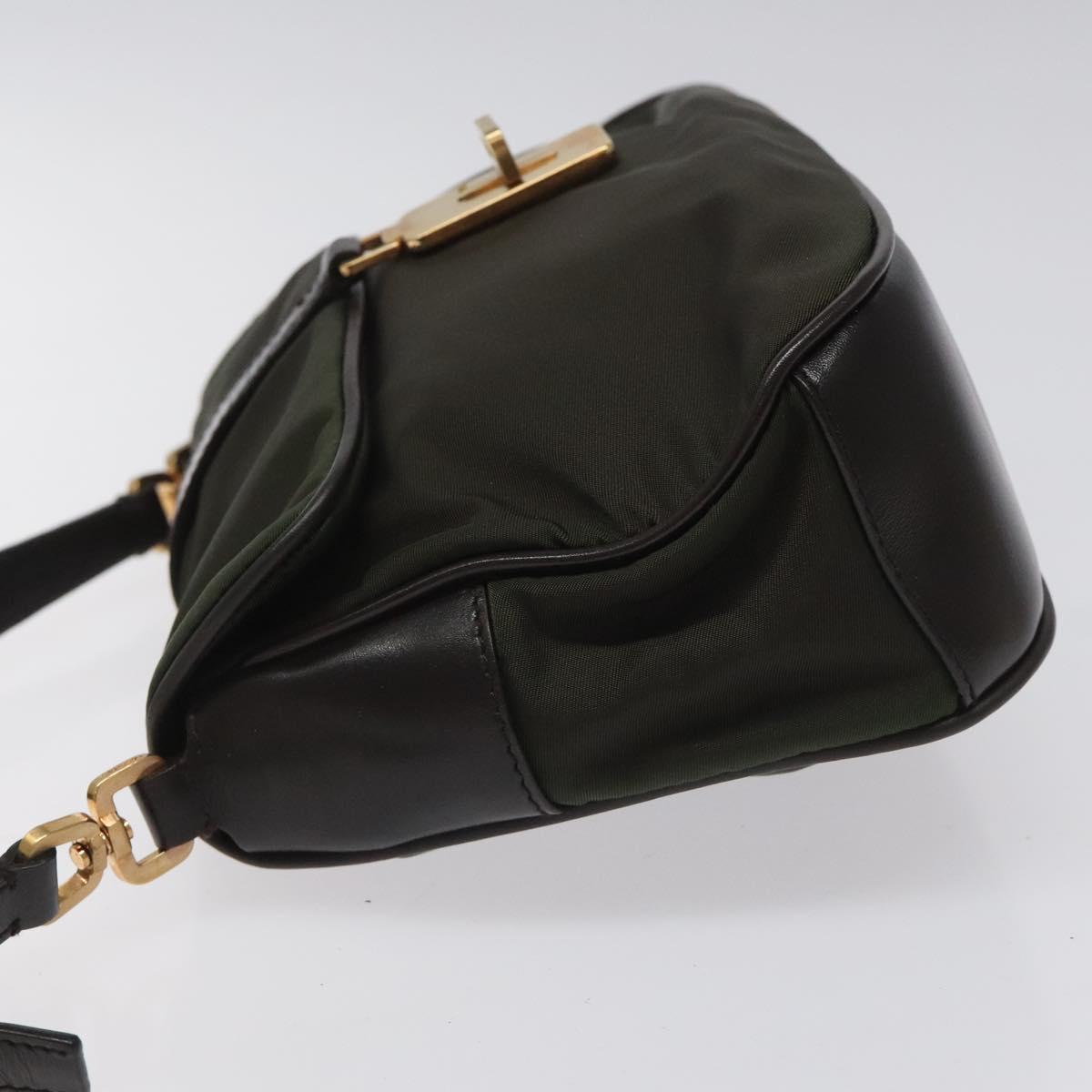 Prada Re-Nylon Green Synthetic Handbag (Pre-Owned)
