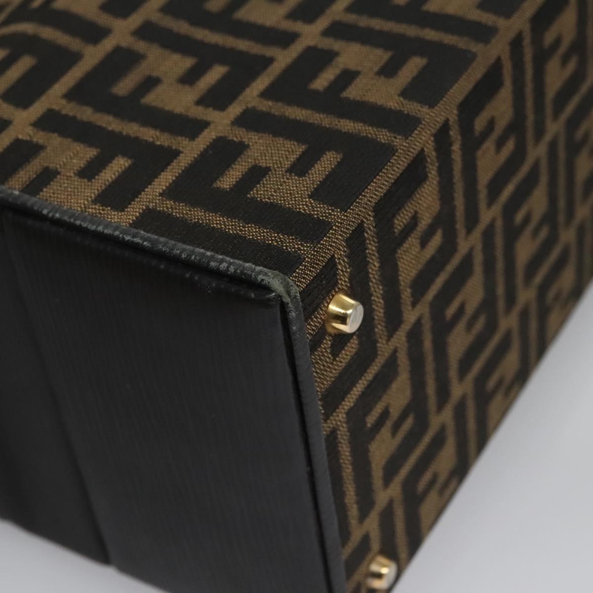 Fendi Zucca Brown Canvas Briefcase Bag (Pre-Owned)