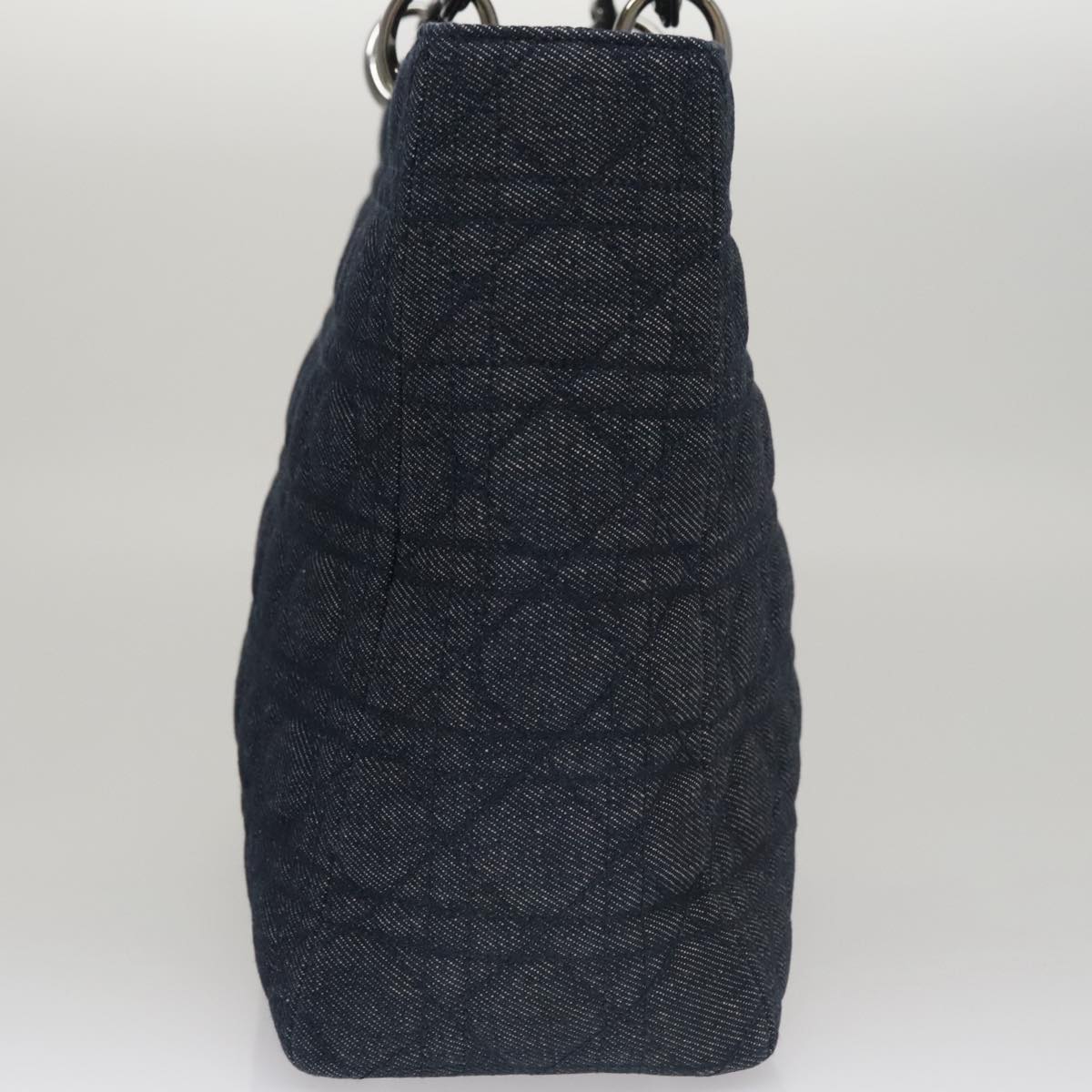 Dior Lady Dior Navy Denim - Jeans Handbag (Pre-Owned)